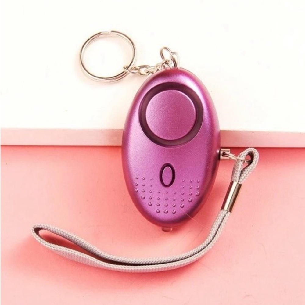 Purple Personal Alarm Keychain